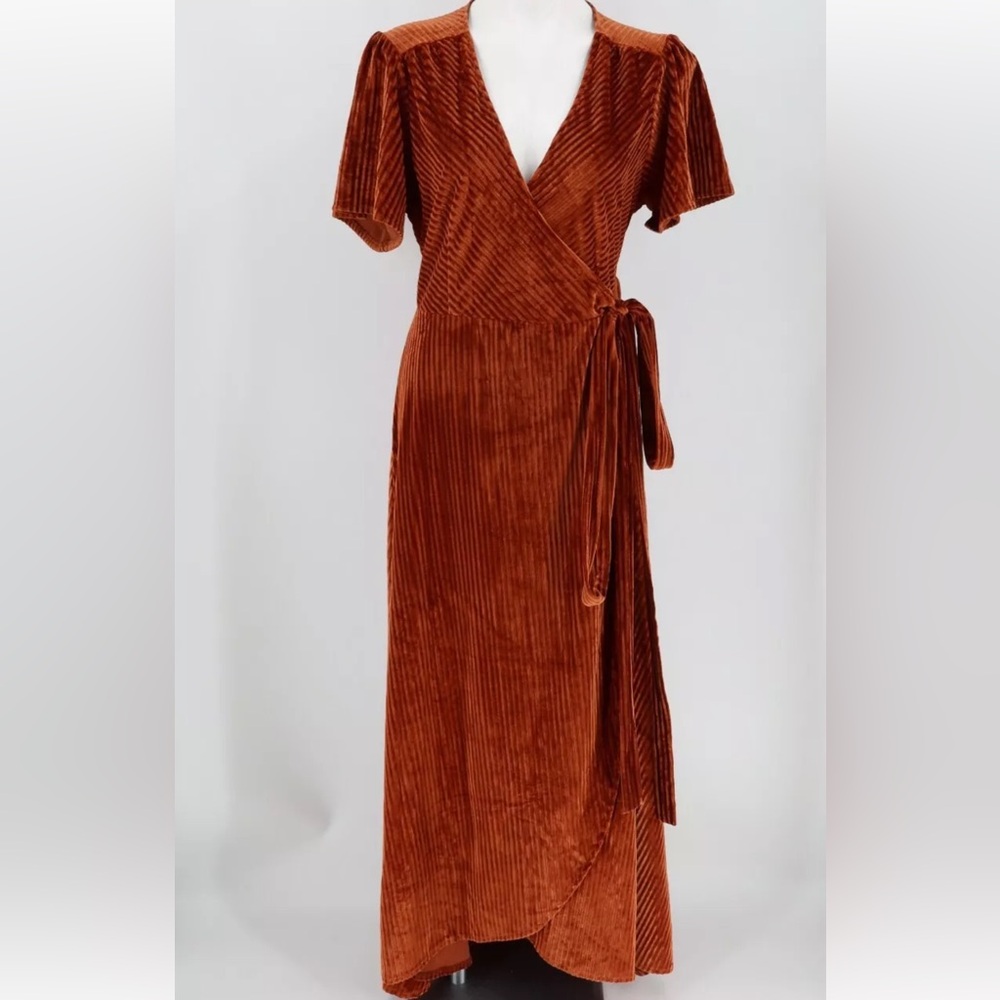 Baltic Born Andi ribbed wrap dress - Picture 2 of 3